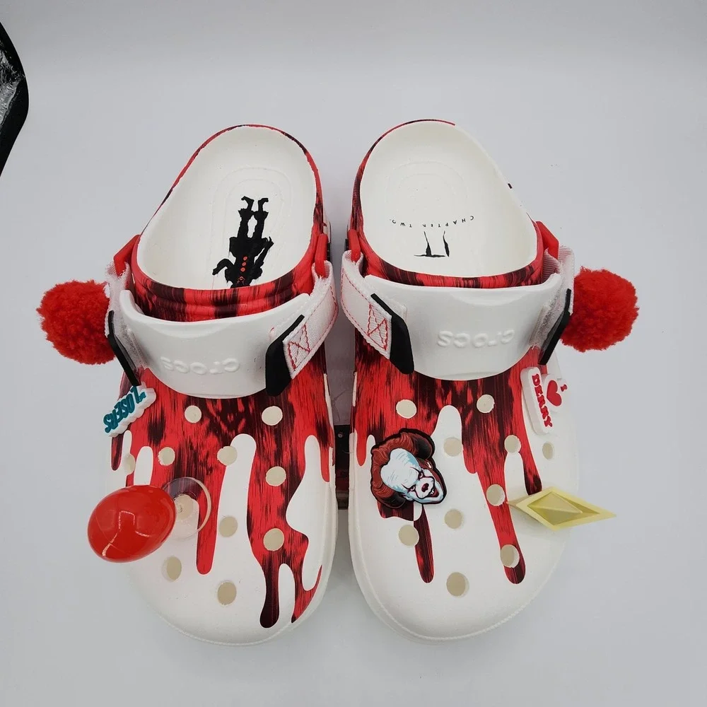 Crocs IT Movie All-Terrain Clog Horror Pack Pennywise Mens 9‎ /Womens 11 NEW
